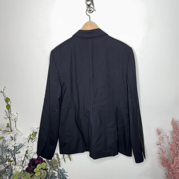 MM LAFLEUR The Bennett Jacket Blazer Wool Twill Black {3M25} - Picture 6 of 9
